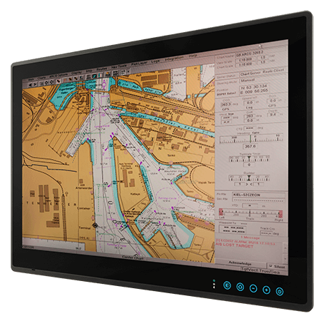 Winmate W24L100-MRA1FP — Écran marine ECDIS 24"